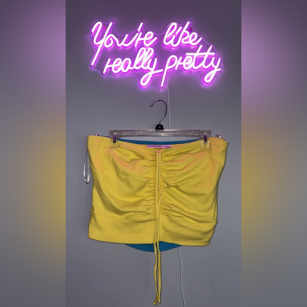 Original 90’s Y2K Energie Bright Yellow Tube Top